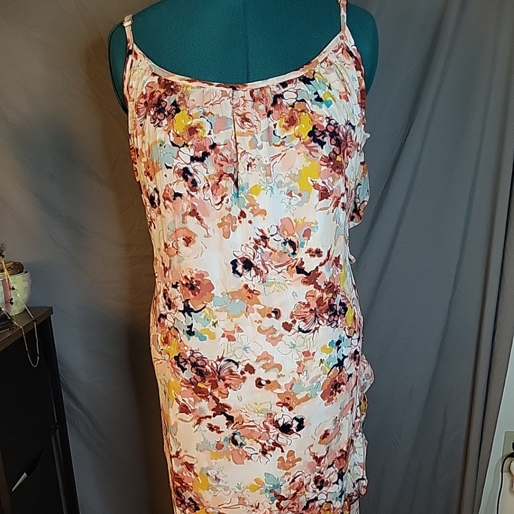New Directions Curvy Size 2x Women's Floral Sundress